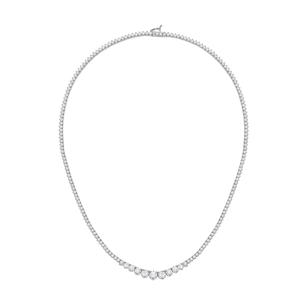 Round Cut Diamond Necklace