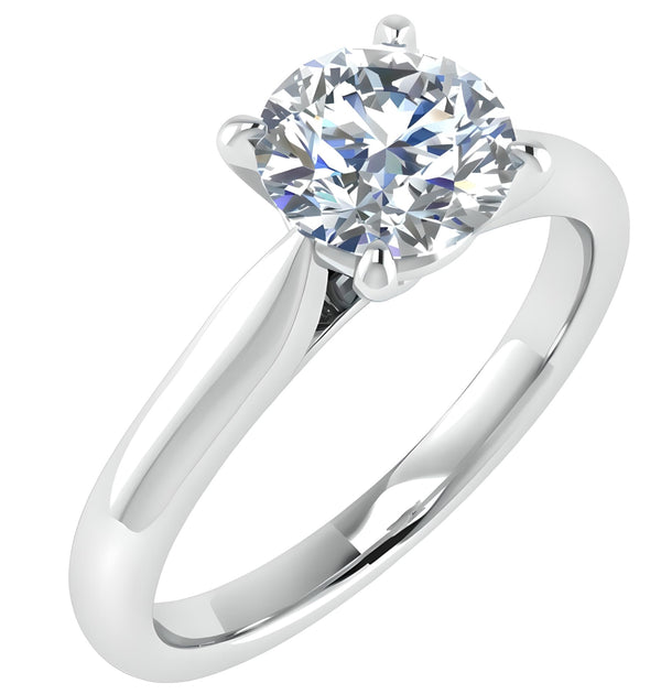 Solitaire Round Cut Engagement Ring