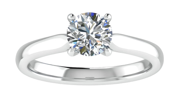 Solitaire Round Cut Engagement Ring