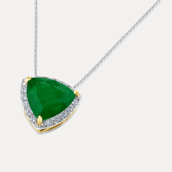 Colombian Emerald & Diamond Pendant