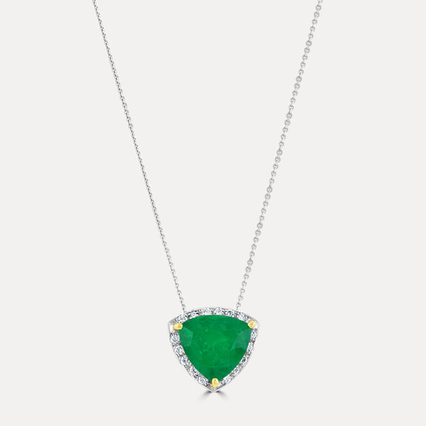 Colombian Emerald & Diamond Pendant