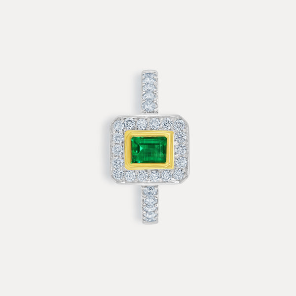 Colombian Emerald Octagonal Ring